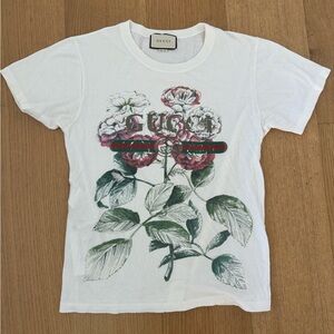 Gucci White/Graphic T-Shirt